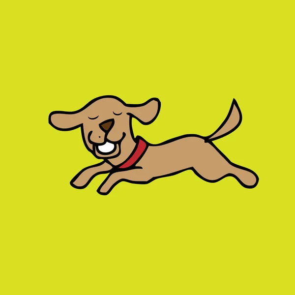 犬の跳躍 2 — ストックベクタ