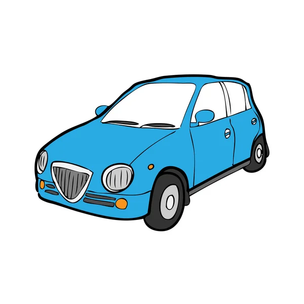 Eco dibujo de dibujos animados de coches — Vector de stock