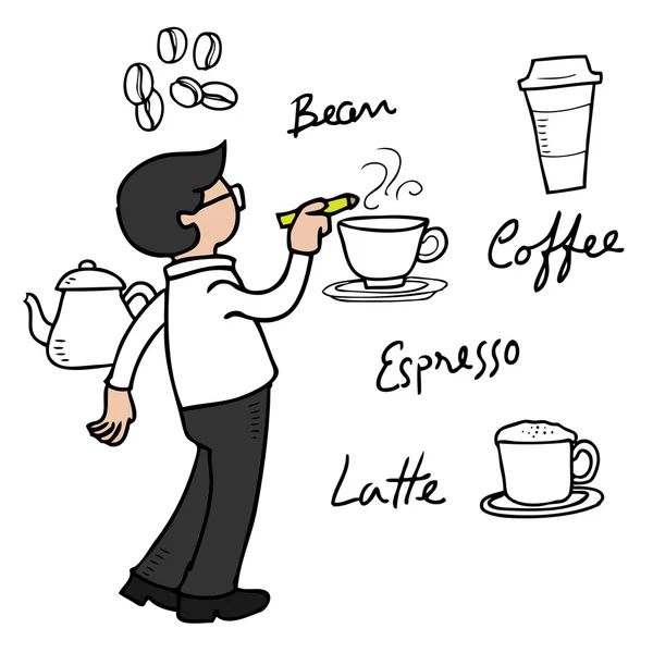 Coffee drawing Stock Vector Image by 69779335