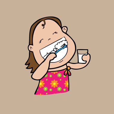 Kız fırçası Diş