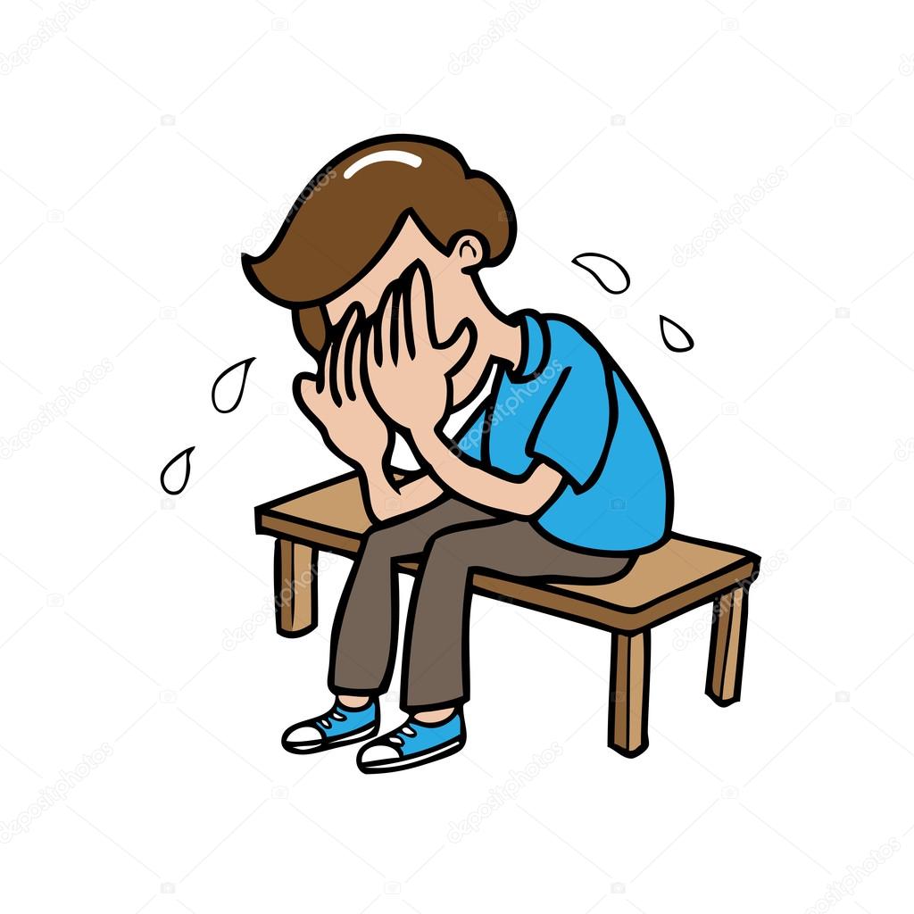 Crying Man Clipart