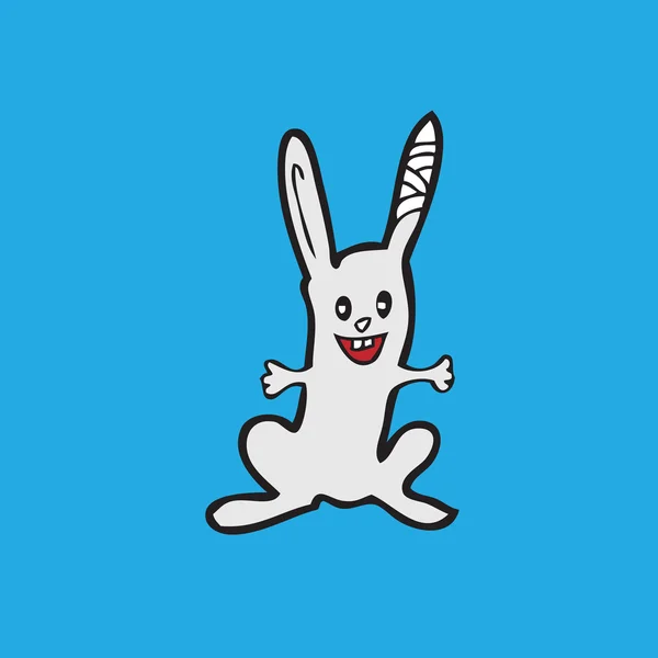 Rabbit bandage — Stock Vector