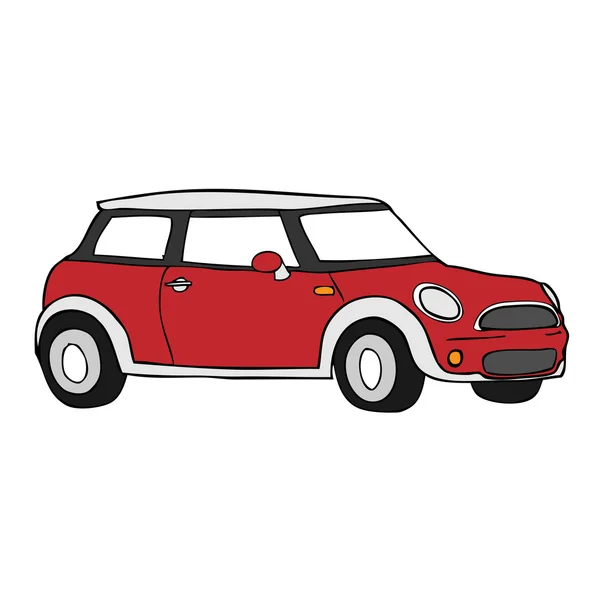Retro Mini car — Stock Vector