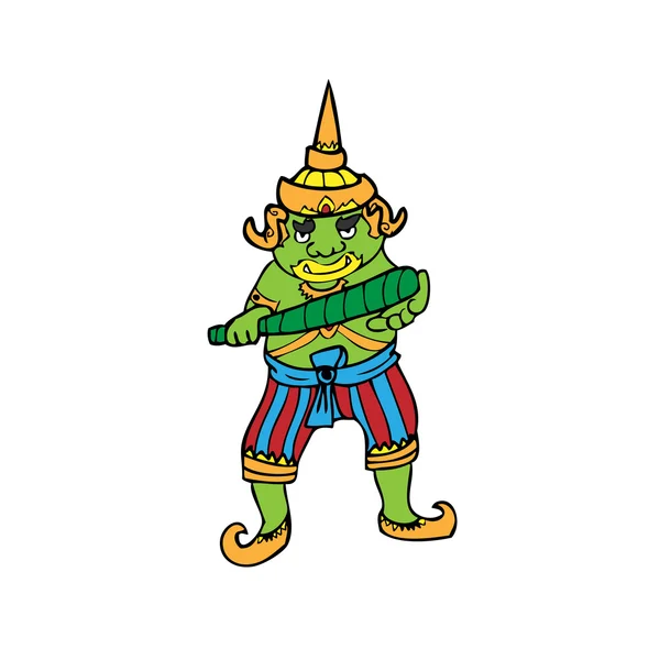 Thai Giant character cartoon — Stock Vector