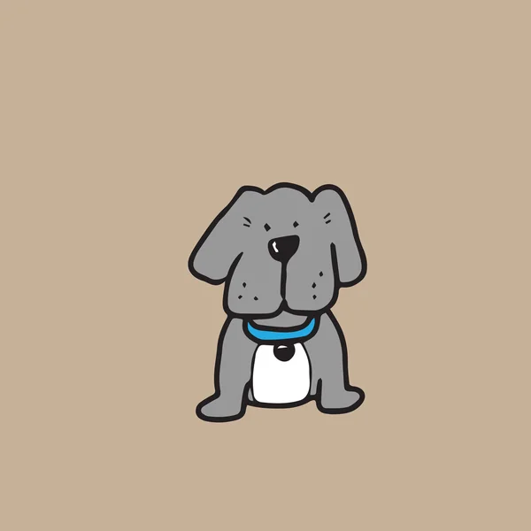 Perro personaje de dibujos animados — Vector de stock