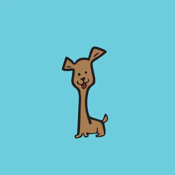 Perro personaje de dibujos animados — Vector de stock