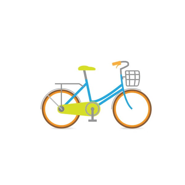 Bicycle home vector retro — Stock Vector