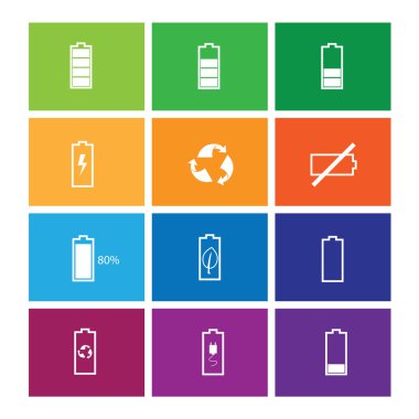 Pil durum Icons set