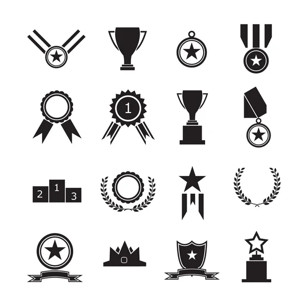 Medalhas e troféus — Vetor de Stock