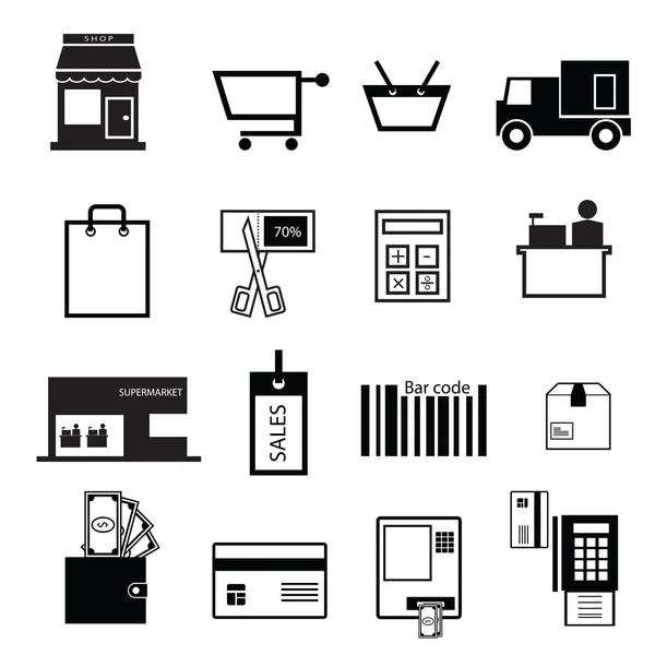 Shopping and sale icons Royalty Free Stock Illustrations