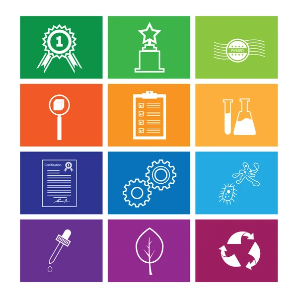 Kalite kontrol simgesi windows düz çizgi ayarla.