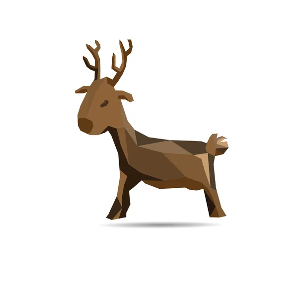 Polígono de ciervos — Vector de stock