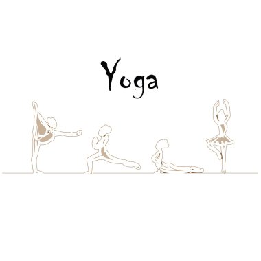 Yoga çizgili Tema