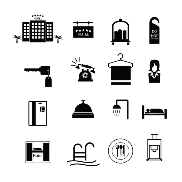 Hotel sign icons vector — Stock Vector