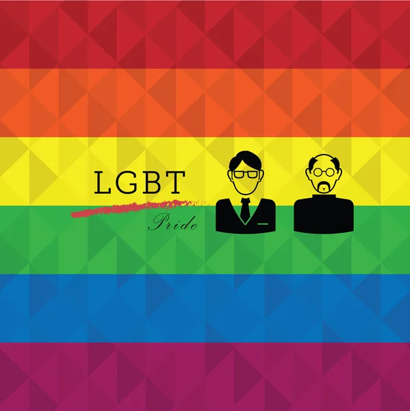 LGBT gay doku uygunluğunu — Stok Vektör
