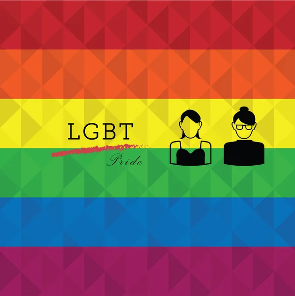 LGBT Lesbian textuur hebben — Stockvector