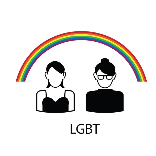 LGBT lezbiyen — Stok Vektör