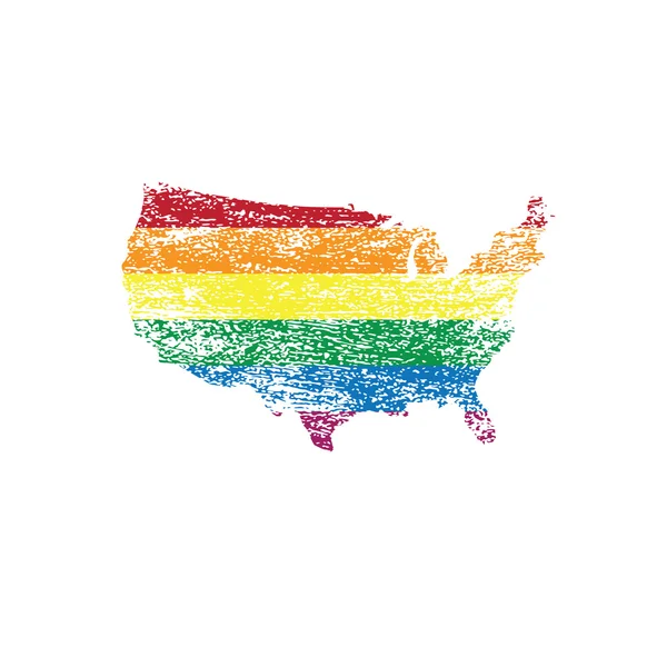 LGBT grunge arka plan Amerika 1 — Stok Vektör