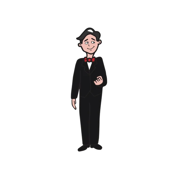 Man in Tuxedo — Stock Vector