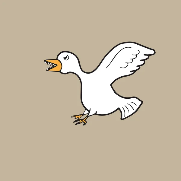 Pájaro enojado — Vector de stock