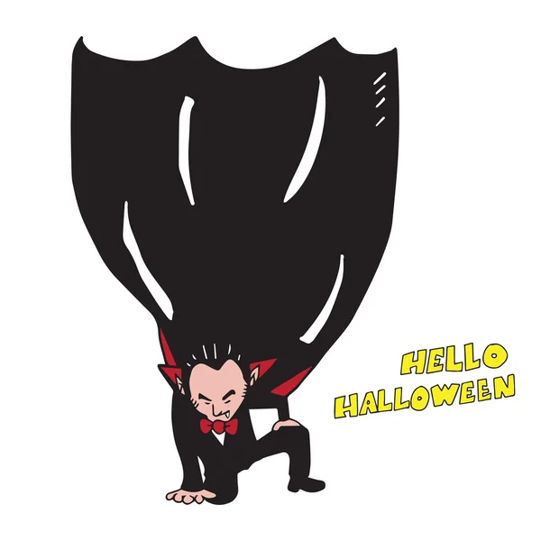 Manteau vampire Halloween — Image vectorielle