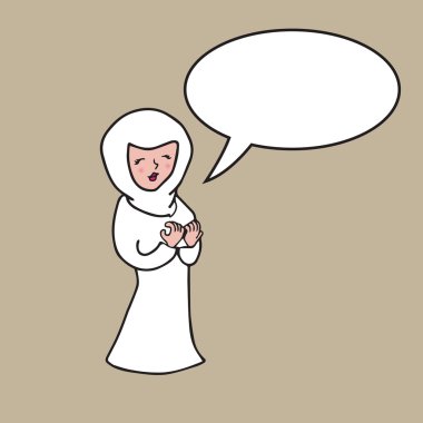 Konuşma balonu İslam kiremit