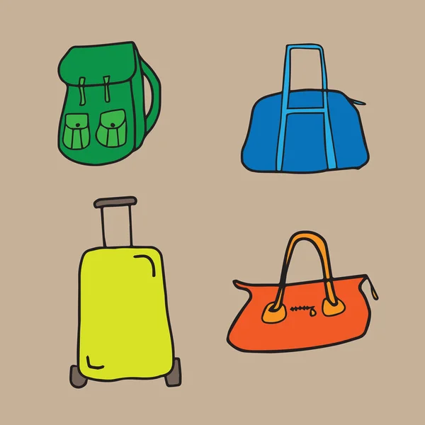 Поклажі та багажі — стоковий вектор