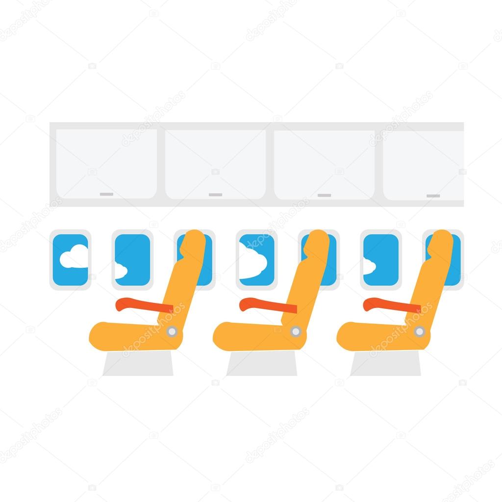 Airplane cabin seats
