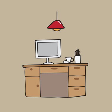 Resepsiyon çalışma alanı