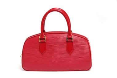 İzole kadın deri çanta