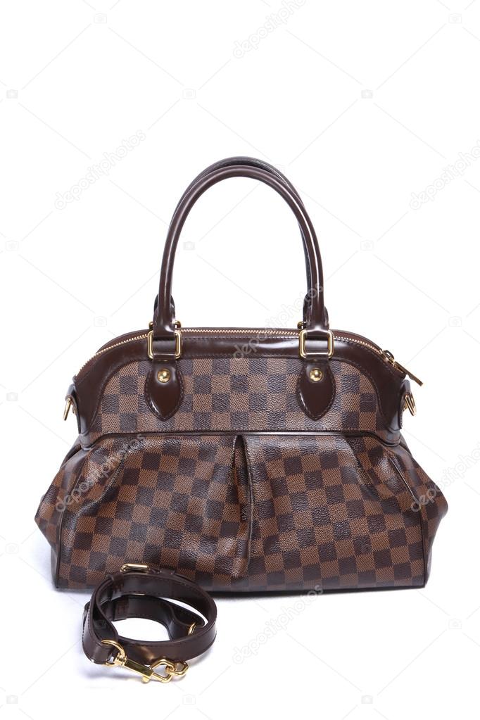 Woman brown leather handbag