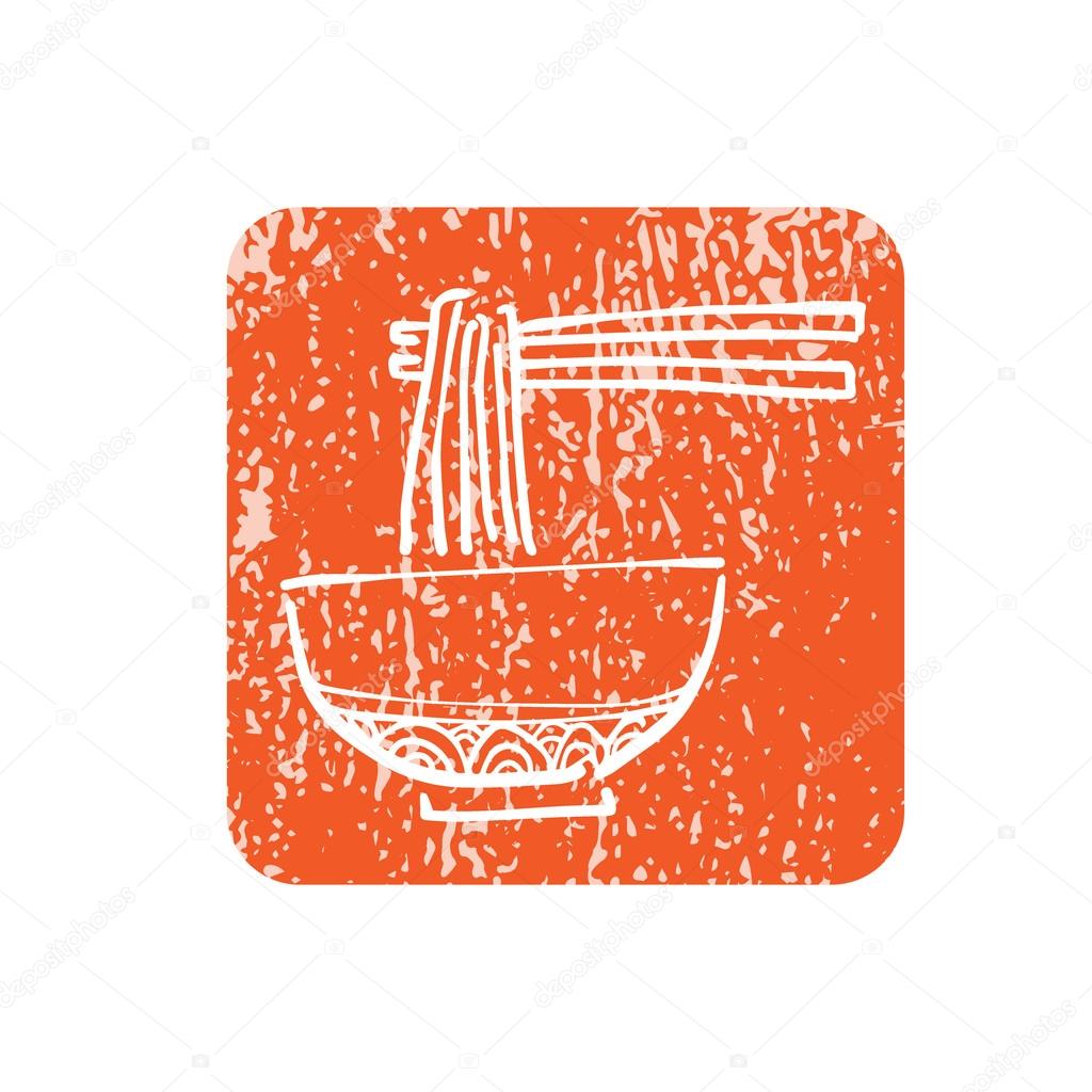 Food Chinese noodle icon cartoon