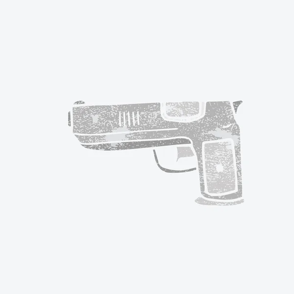 Arme objets de guerre pistolet — Image vectorielle