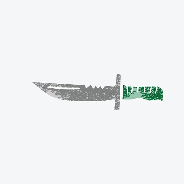 Couteau militaire de guerre armé — Image vectorielle