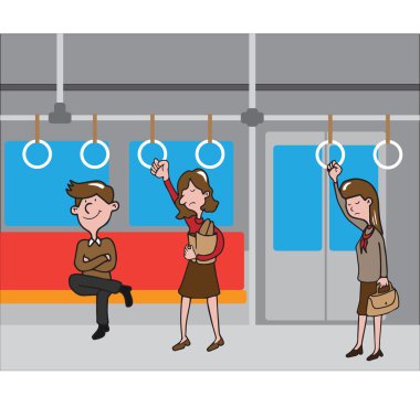 Metro ulaşım insanlar