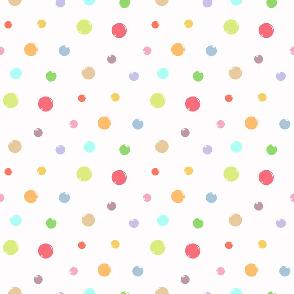 Colorful Bright Dots Pattern Background Design Seamless Vector Illustration — Stock Vector