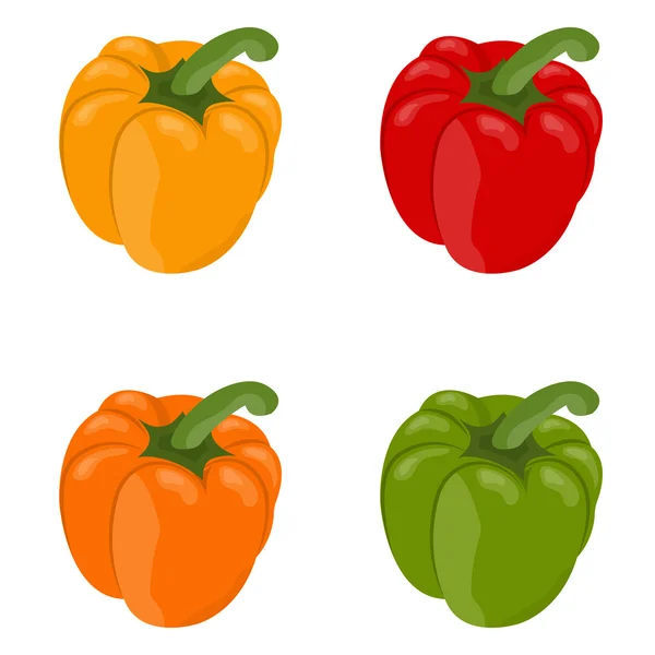 Vector illustration of bell peppers — Stock Vector