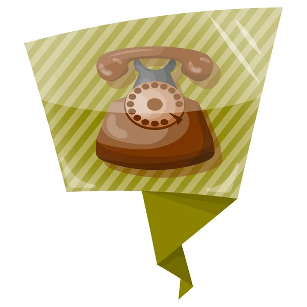 Téléphone rétro icône colorée — Image vectorielle