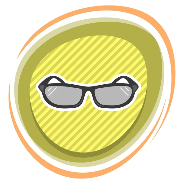 Óculos de sol ícone colorido — Vetor de Stock