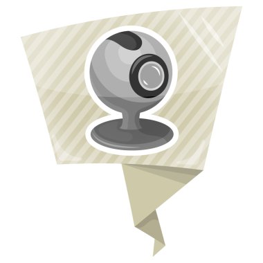 Vektör webcam düz kutsal kişilerin resmi