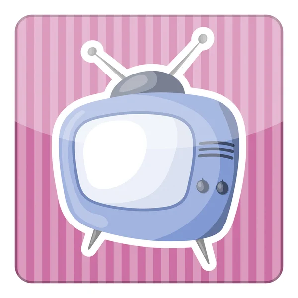 Vector tv colorful icon — Stock Vector