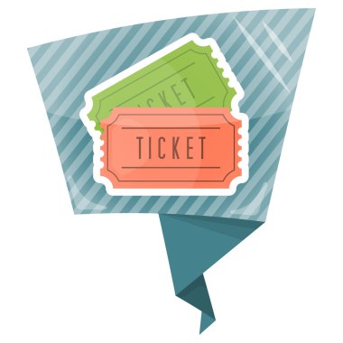 Bilet renkli simge