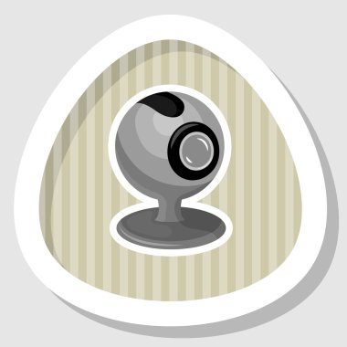 Vektör webcam düz kutsal kişilerin resmi