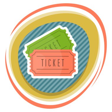 Bilet renkli simge