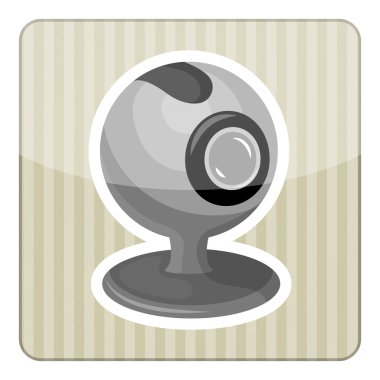 Vektör webcam düz kutsal kişilerin resmi