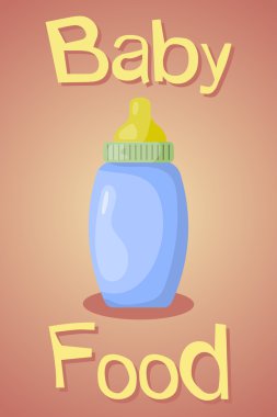 Vektör renkli bebek şişe simgesi