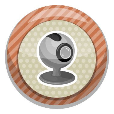 Vektör webcam düz kutsal kişilerin resmi