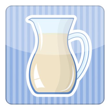 Süt renkli vektör simgesi