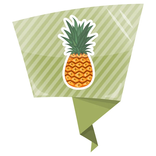 Pinapple ícone colorido — Vetor de Stock