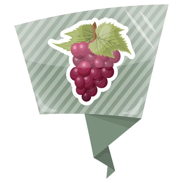 Ícone colorido de uvas — Vetor de Stock